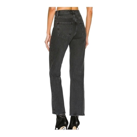 AGOLDE x Revolve Mid Rise Relaxed Boot Cut Jeans Black Size 32 NWT Classic - Picture 3 of 11